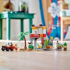 Конструктор LEGO® City 60328 Community Спасательная станция на пляже цена и информация | Конструкторы и кубики | pigu.lt