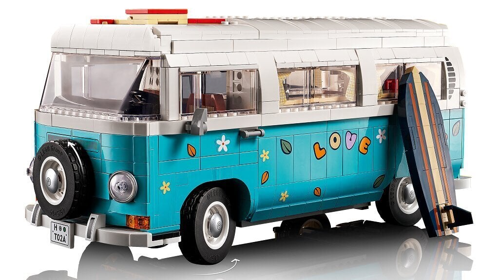 10279 LEGO® Icons Volkswagen T2 stovyklautojų furgonas kaina ir informacija | Konstruktoriai ir kaladėlės | pigu.lt