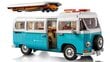 10279 LEGO® Icons Volkswagen T2 stovyklautojų furgonas kaina ir informacija | Konstruktoriai ir kaladėlės | pigu.lt