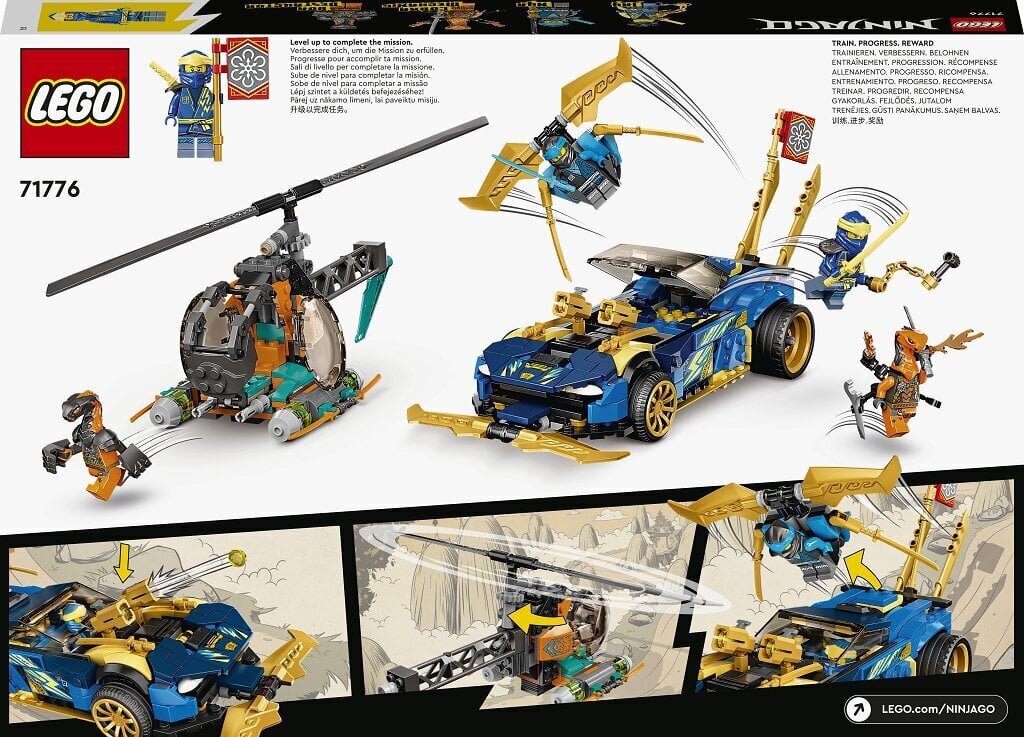 71776 LEGO® NINJAGO Jay ir Nya lenktynių automobilis цена и информация | Konstruktoriai ir kaladėlės | pigu.lt