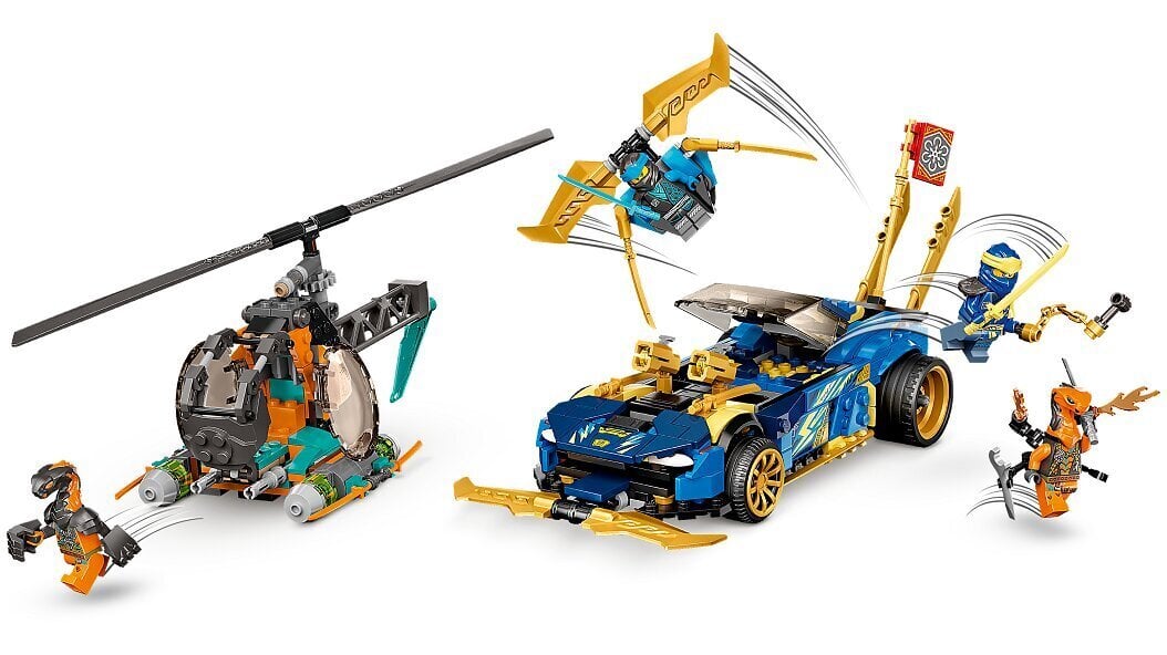 71776 LEGO® NINJAGO Jay ir Nya lenktynių automobilis цена и информация | Konstruktoriai ir kaladėlės | pigu.lt