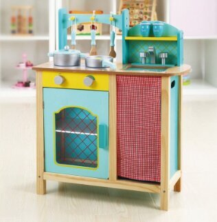 Mėlyna virtuvė 16424 L kaina ir informacija | Žaislai mergaitėms | pigu.lt