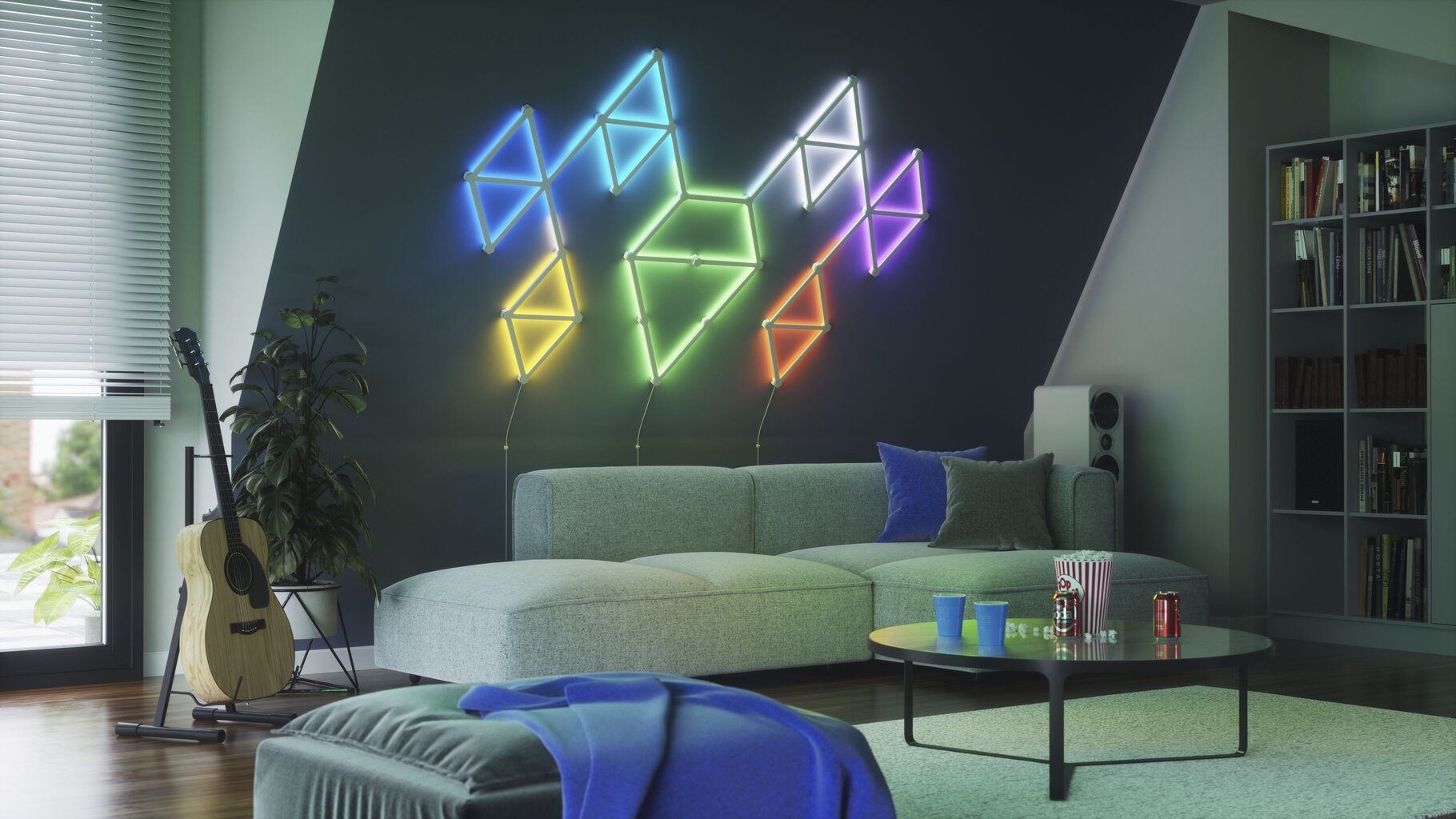 Nanoleaf Lines Expansion Pack (3 plokštės) цена и информация | LED juostos | pigu.lt