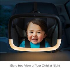 Munchkin Night Light veidrodėlis vaiko stebėjimui automobilyje Baby In-Sight kaina ir informacija | MUNCHKIN Autokėdutės ir jų priedai | pigu.lt