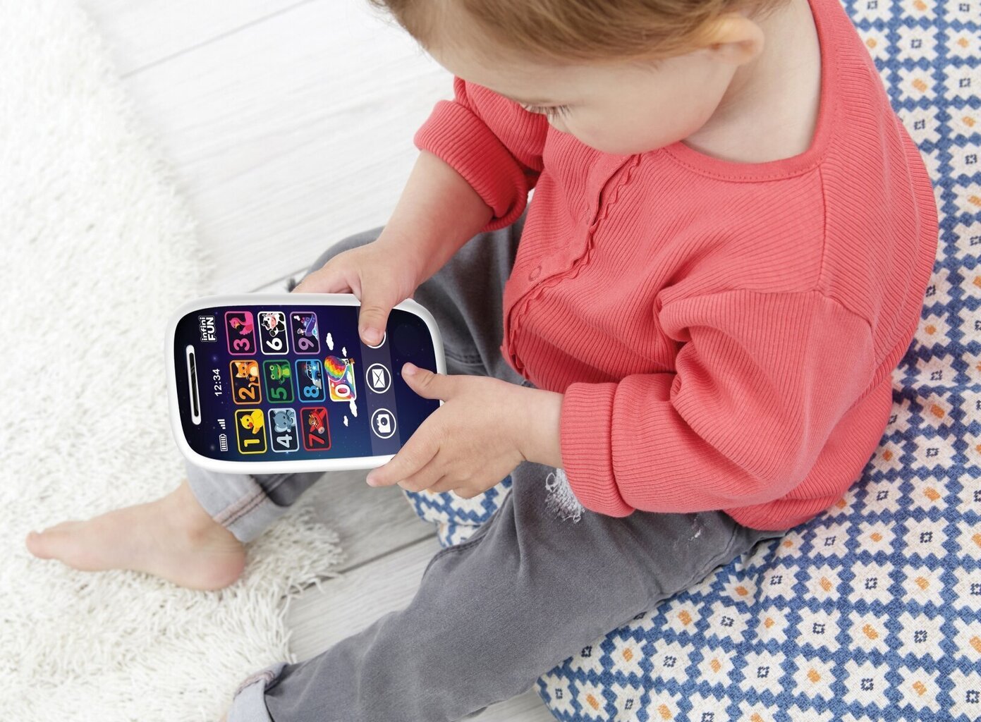 Žaislinis telefonų rinkinys pirmiesiems pokalbiams, INFINI FUN, S18040 цена и информация | Žaislai kūdikiams | pigu.lt