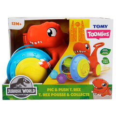 Толкаемая игрушка динозавр Tomy Pic & Push T-Rex, E73254 цена и информация | Игрушки для малышей | pigu.lt