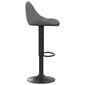 vidaXL Baro taburetės, 2vnt., tamsiai pilkos spalvos, aksomas kaina ir informacija | Virtuvės ir valgomojo kėdės | pigu.lt