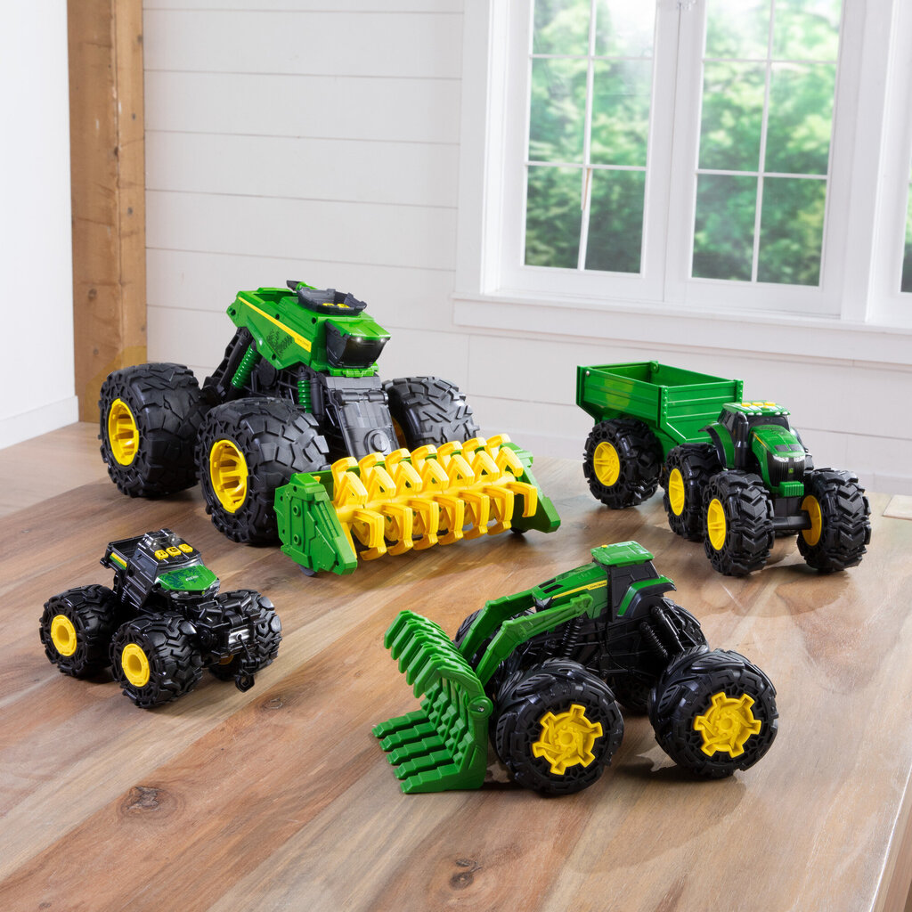 Traktorius su priekaba John Deere цена и информация | Žaislai berniukams | pigu.lt