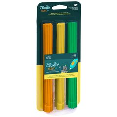 3Doodler Start 3DS-ECO-MIX2-75 eksploatacinė medžiaga 3D spausdintuvams Kompostuojamas plastikas Žalia, Oranžinė, Geltona 1 g kaina ir informacija | Rašymo priemonės | pigu.lt