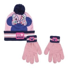 Шапка с перчатками Minnie Mouse цена и информация | Шапки, перчатки, шарфы для девочек | pigu.lt