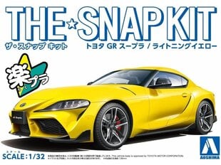 Сборная пластиковая модел Aoshima - The Snap Kit Toyota GB Supra / Lightning Yellow, 1/32, 05888 цена и информация | Конструкторы и кубики | pigu.lt