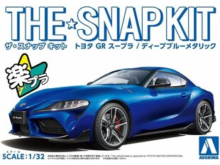 Сборная пластиковая модель Aoshima - The Snap Kit Toyota GB Supra / Deep Blue Metallic, 1/32, 05889 цена и информация | Конструкторы и кубики | pigu.lt