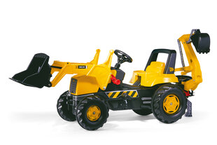 Педальный трактор с двумя ковшами Rolly Toys rollyJunior JCB цена и информация | Игрушки для мальчиков | pigu.lt