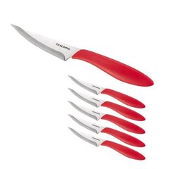 Набор ножей для пиццы Tescoma Presto, красный, 10 см, 6 шт. цена и информация | Ножи и аксессуары для них | pigu.lt