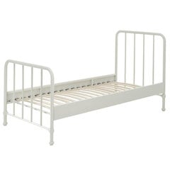 Кровать Bronxx 90x200 см, белый цена и информация | Кровати | pigu.lt