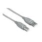 Kabelis Hama 00045023.USB-A/USB-B; 5m, pilka цена и информация | Kabeliai ir laidai | pigu.lt