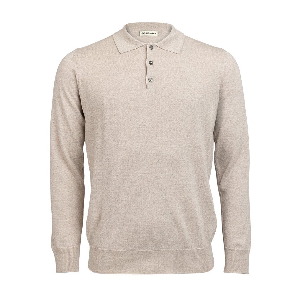 Vyriši trikotažinis marškinėliai VSP10016, smėlio spalvos kaina ir informacija | Megztiniai vyrams | pigu.lt