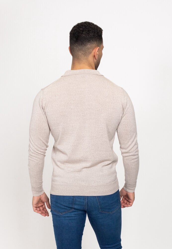 Vyriši trikotažinis marškinėliai VSP10016, smėlio spalvos kaina ir informacija | Megztiniai vyrams | pigu.lt