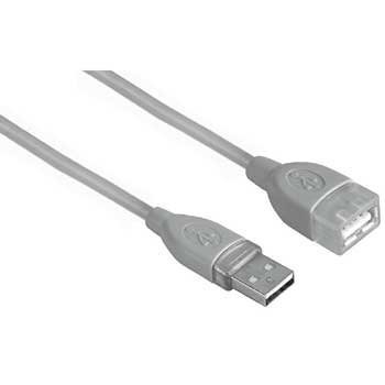 USB kabelis HAMA USB (M) - USB (F) 1.8m. kaina ir informacija | Kabeliai ir laidai | pigu.lt