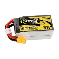 Akumuliatoriaus Tattu R-line versija 3.0 1800mAh 14,8v 120c 4S1p XT60 цена и информация | Смарттехника и аксессуары | pigu.lt