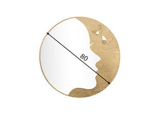 Зеркало Глэм, золотистое цена и информация | Зеркала | pigu.lt