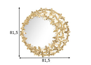 Зеркало Глэм, золотистое цена и информация | Зеркала | pigu.lt