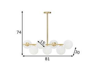 Люстра GLAMY 7 лампочек, 81х30х74 см цена и информация | Люстры | pigu.lt