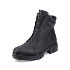 Aulinukai moterims Rieker Y457001, juodi kaina ir informacija | Aulinukai, ilgaauliai batai moterims | pigu.lt