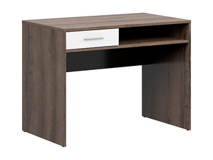Письменный стол BRW Nepo Plus 1S, коричневый/белый цена и информация | Компьютерные, письменные столы | pigu.lt