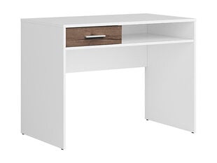 Письменный стол BRW Nepo Plus 1S, белый/коричневый цена и информация | Black Red White Офисная мебель | pigu.lt