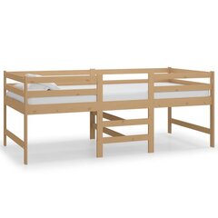 Vidutinio aukščio lova, 90x200 cm, ruda kaina ir informacija | Lovos | pigu.lt
