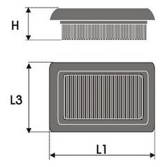 Oro filtras Green Filters P606784 kaina ir informacija | Green Filters Autoprekės | pigu.lt