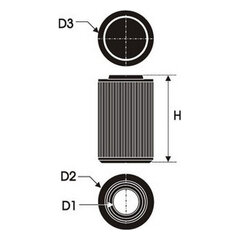 Oro filtras Green Filters G491608 kaina ir informacija | Green Filters Autoprekės | pigu.lt