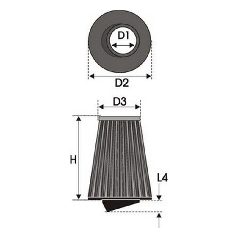 Oro filtras Green Filters K4.70 kaina ir informacija | Auto reikmenys | pigu.lt