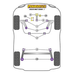 Guminė pavaros įvorė Powerflex PFR19-2030BLK kaina ir informacija | Auto reikmenys | pigu.lt