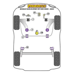 Silentblock Powerflex PFF60-803-21BLK. цена и информация | Автопринадлежности | pigu.lt