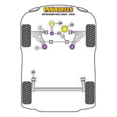 Guminė pavaros įvorė Powerflex PFF44-521 kaina ir informacija | Auto reikmenys | pigu.lt