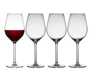 Raudono vyno taurės 4vnt. 500ml LyngBy Jewel цена и информация | Стаканы, фужеры, кувшины | pigu.lt
