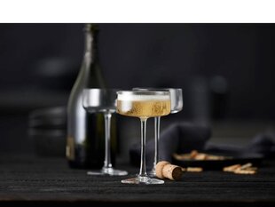 Krištolinės Šampano taurės 4vnt. 260ml LyngBy Zero цена и информация | Стаканы, фужеры, кувшины | pigu.lt