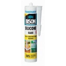 Silikonas Bison, 310ml, bespalvis kaina ir informacija | Sandarinimo medžiagos | pigu.lt