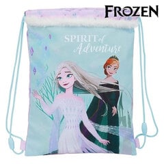 Сумка-рюкзак на веревках Frozen Spirit of Adventure Светло Синий Розовый цена и информация | Школьные рюкзаки, спортивные сумки | pigu.lt