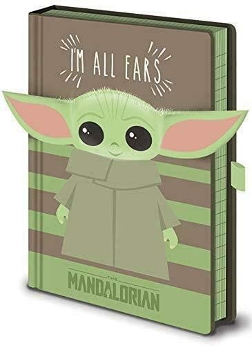 Užrašų knygutė Star Wars The Mandalorian '' I'm All Ears Green'' kaina ir informacija | Sąsiuviniai ir popieriaus prekės | pigu.lt