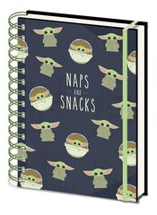 Блокнот A5, «Звёздные Войны Мандалорец» Wiro Snacks And Naps Case (10) цена и информация | Тетради и бумажные товары | pigu.lt