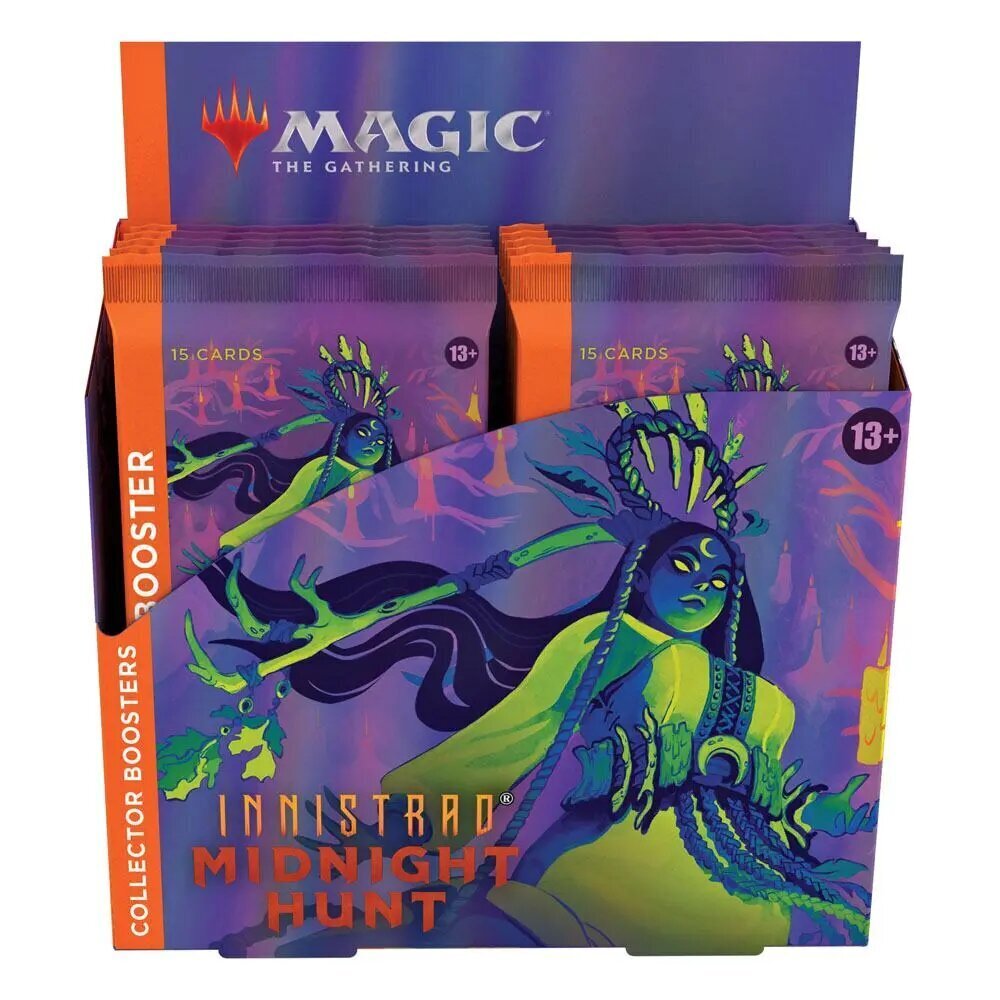 Kortų žaidimų rinkinys Magic the Gathering Innistrad: Midnight Hunt Collector Booster Display (12)anglų kalba kaina ir informacija | Stalo žaidimai, galvosūkiai | pigu.lt
