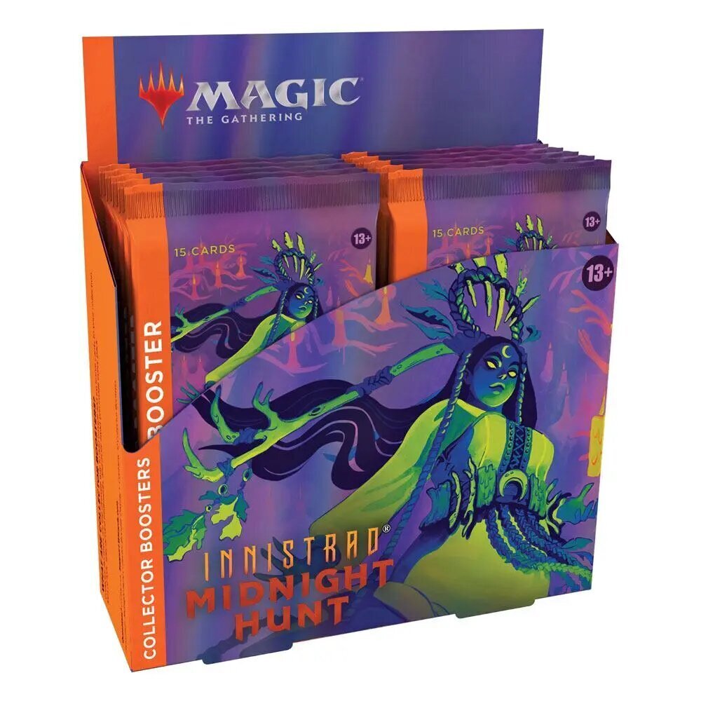 Kortų žaidimų rinkinys Magic the Gathering Innistrad: Midnight Hunt Collector Booster Display (12)anglų kalba kaina ir informacija | Stalo žaidimai, galvosūkiai | pigu.lt