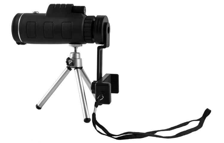 RoGer Tripod Stand / Lens Telescope / Black kaina ir informacija | Asmenukių lazdos (selfie sticks) | pigu.lt