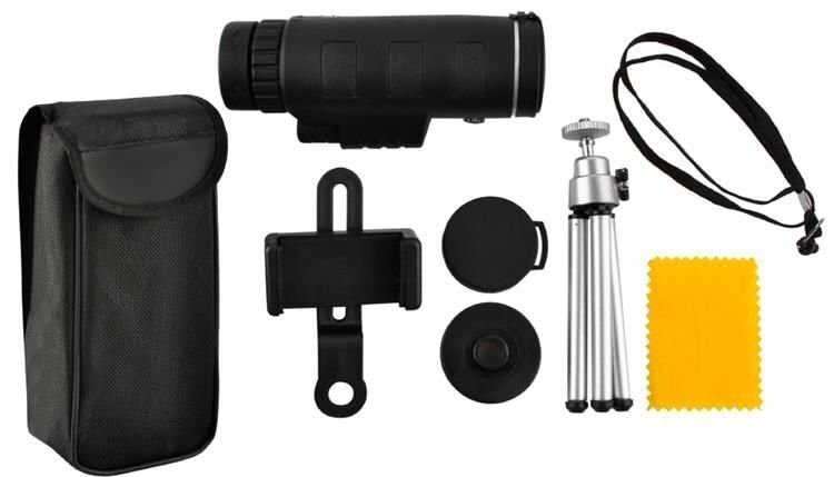 RoGer Tripod Stand / Lens Telescope / Black цена и информация | Asmenukių lazdos (selfie sticks) | pigu.lt