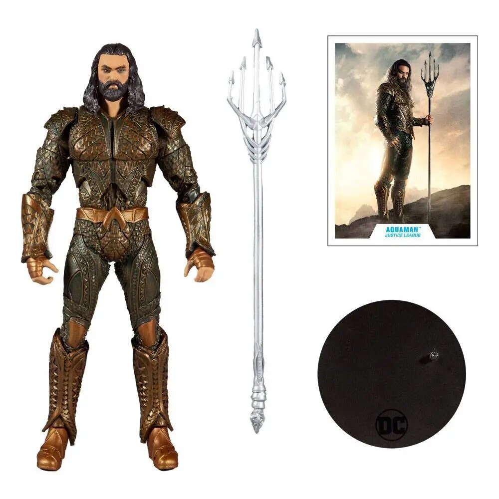 DC Justice League filmo veiksmo figūrėlė Aquaman, 18 cm kaina ir informacija | Žaislai berniukams | pigu.lt