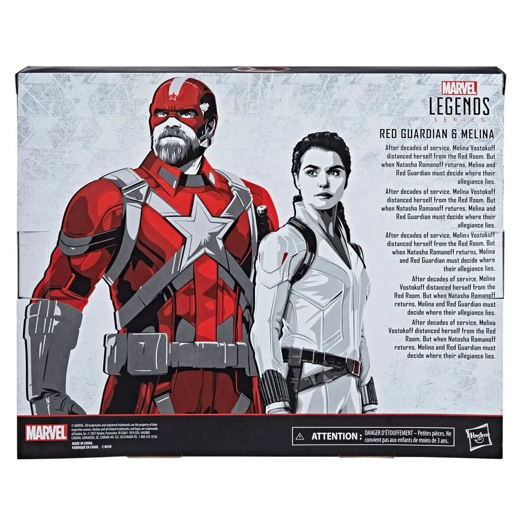 Marvel Black Widow Red Guardian ir Melina rinkinys 2 figūrėlės 15cm kaina ir informacija | Žaislai berniukams | pigu.lt