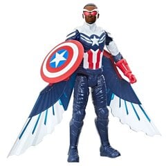 Титановая фигурка Капитан Америка по мотивам Marvel Сокол и Зимний солдат, 30 см цена и информация | Игрушки для мальчиков | pigu.lt